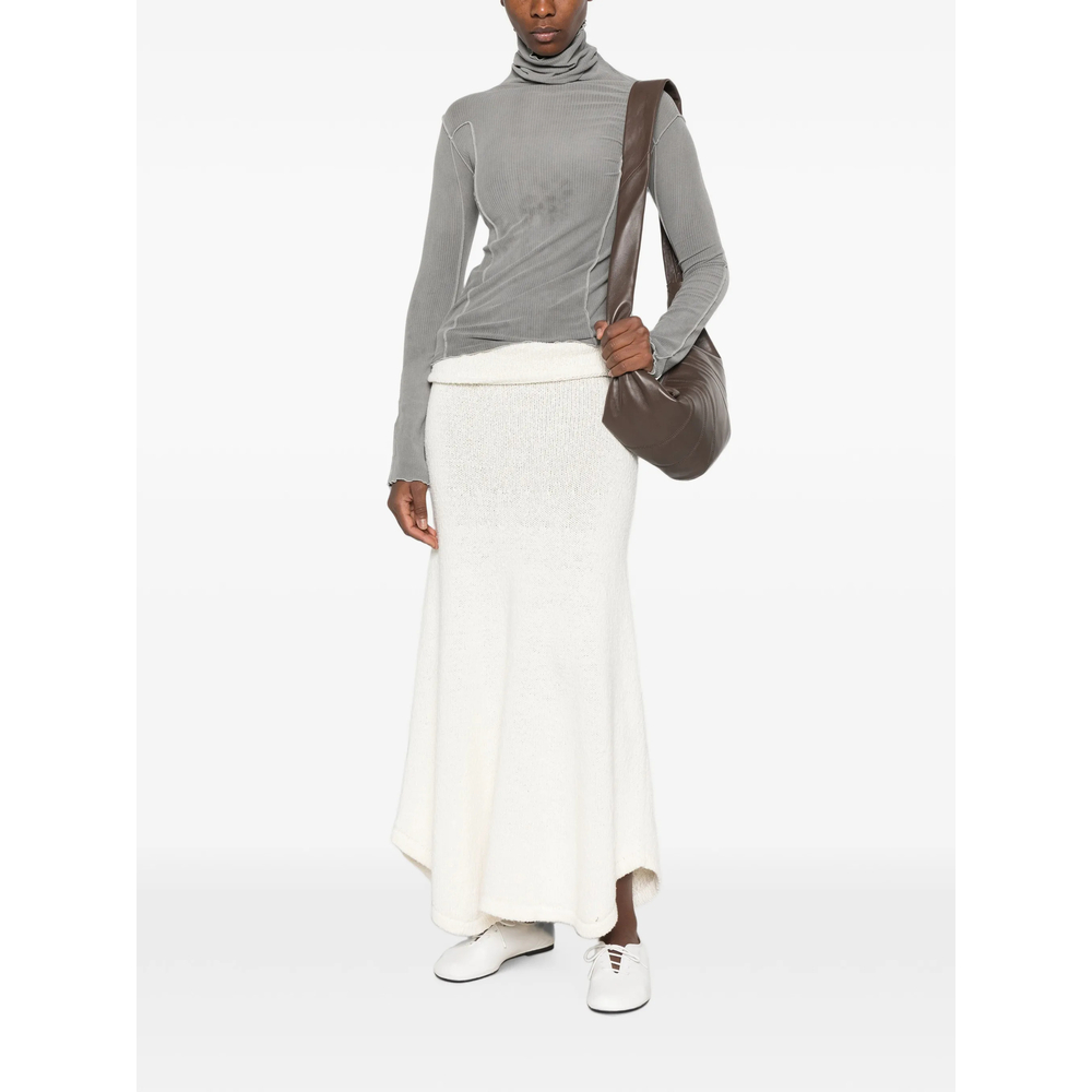 Ribbed Exposed-Seam Top