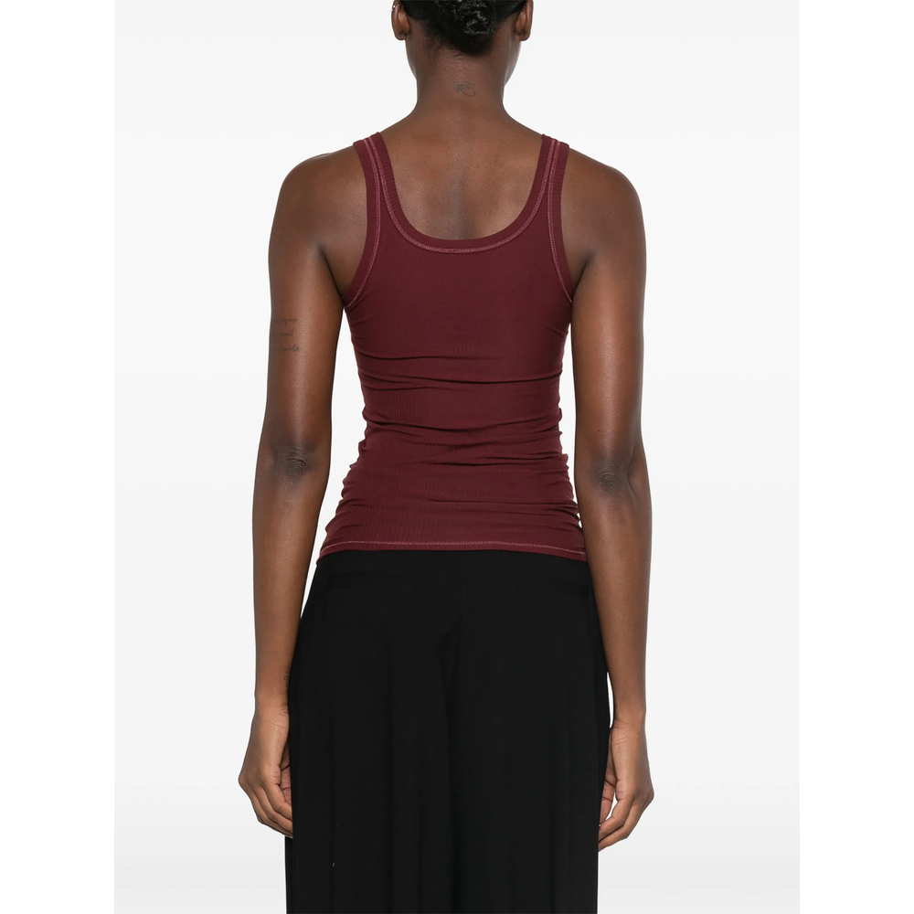 Heart Ribbed-Knit Tank Top