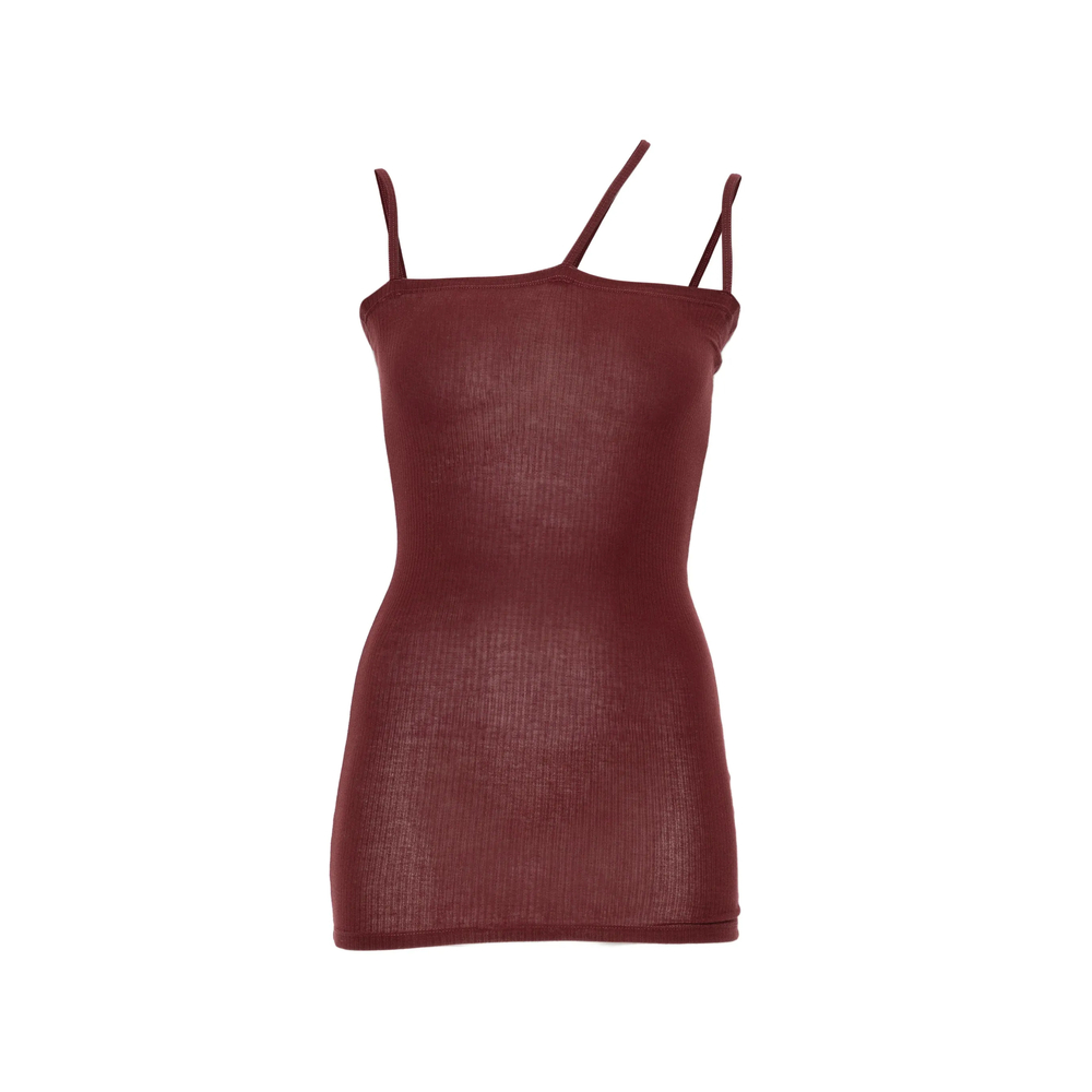 Baserange Ribbed Asymmetric Tank Top