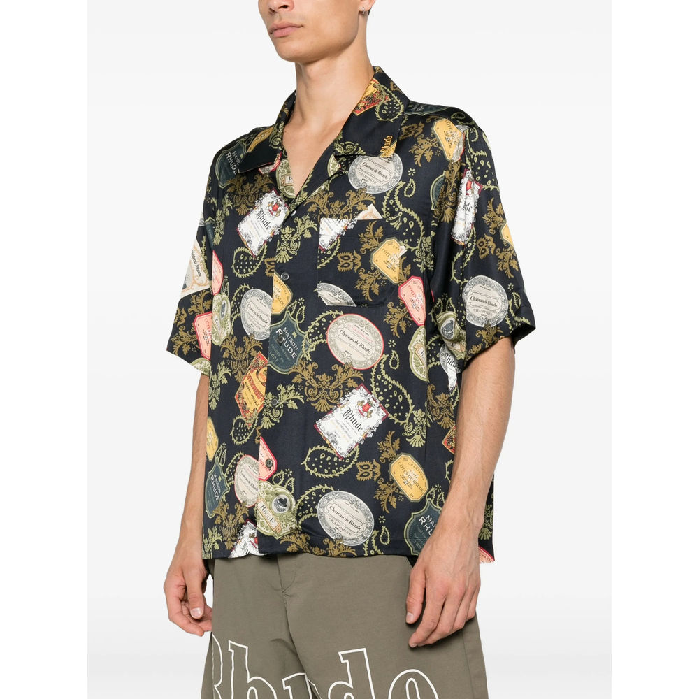 Vin Bandana Print Button-Up Shirt
