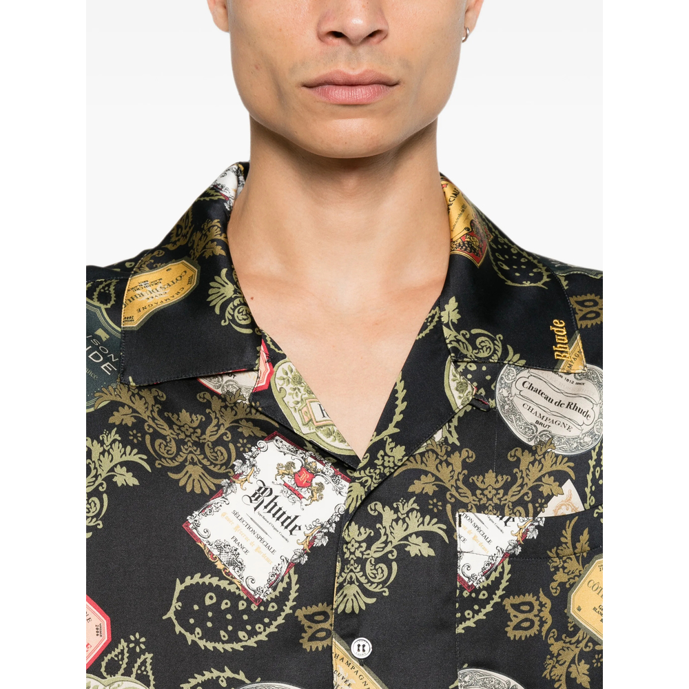 Vin Bandana Print Button-Up Shirt