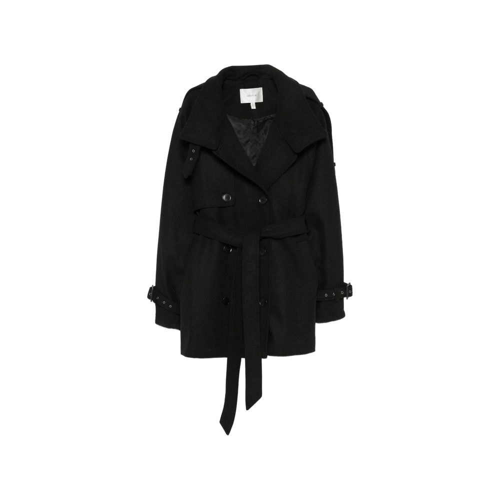 Gzavic Double-Breasted Belted Coat