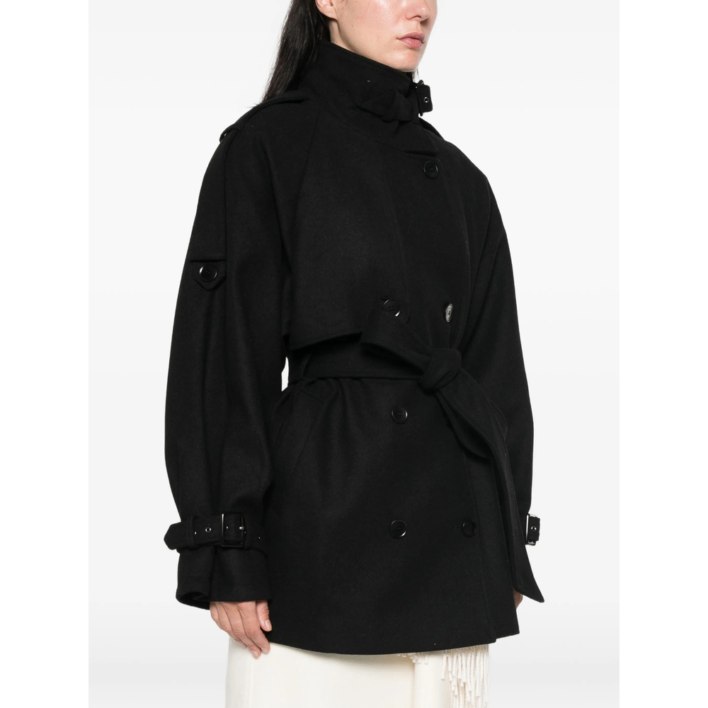 Gzavic Double-Breasted Belted Coat