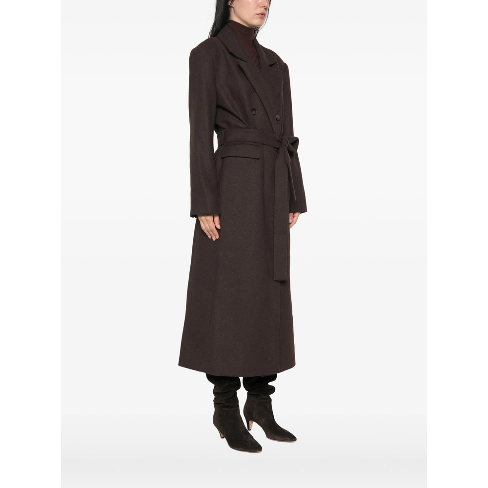 Double-Breasted Belted Coat
