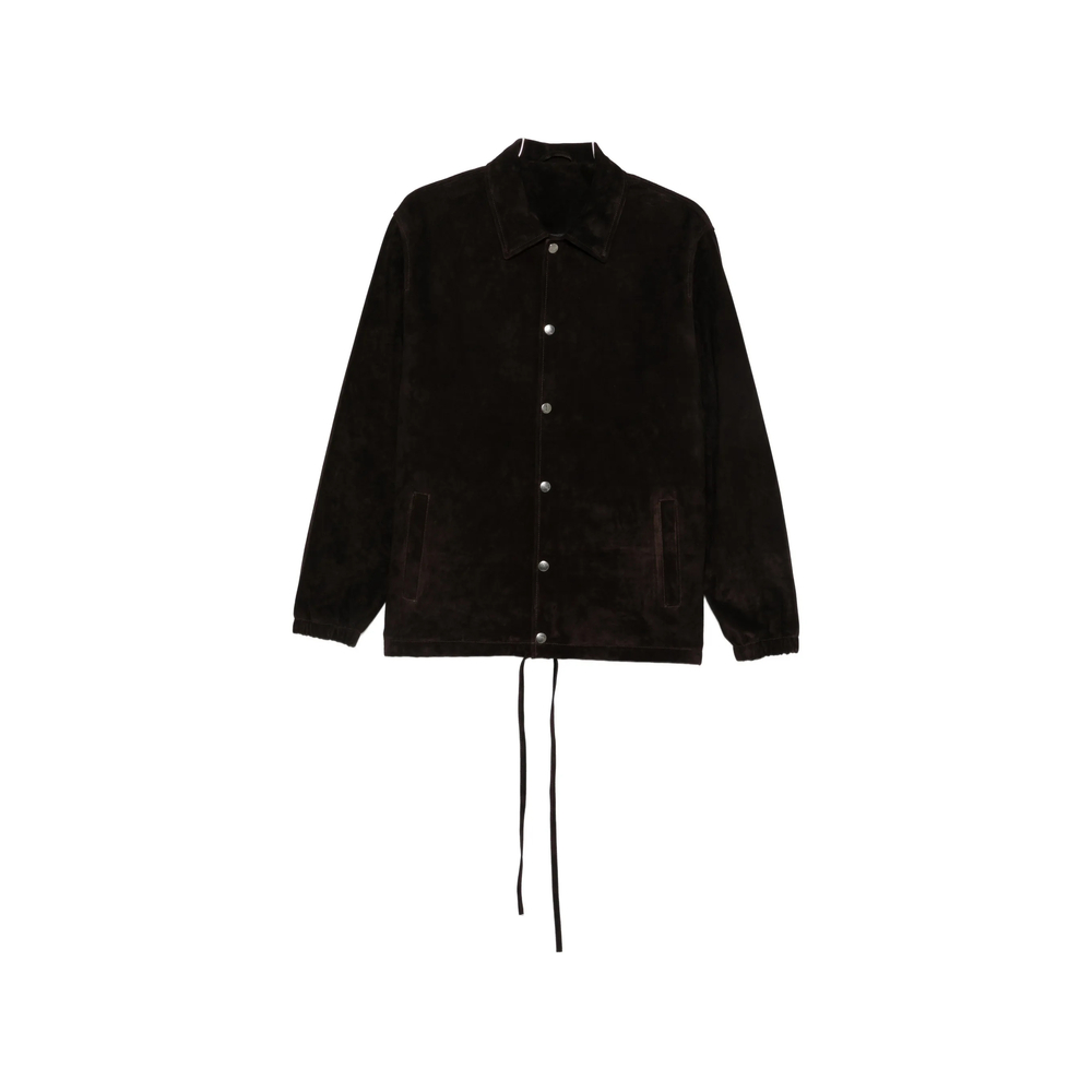 Giorgio Brato Suede Long-sleeves Jacket In Black