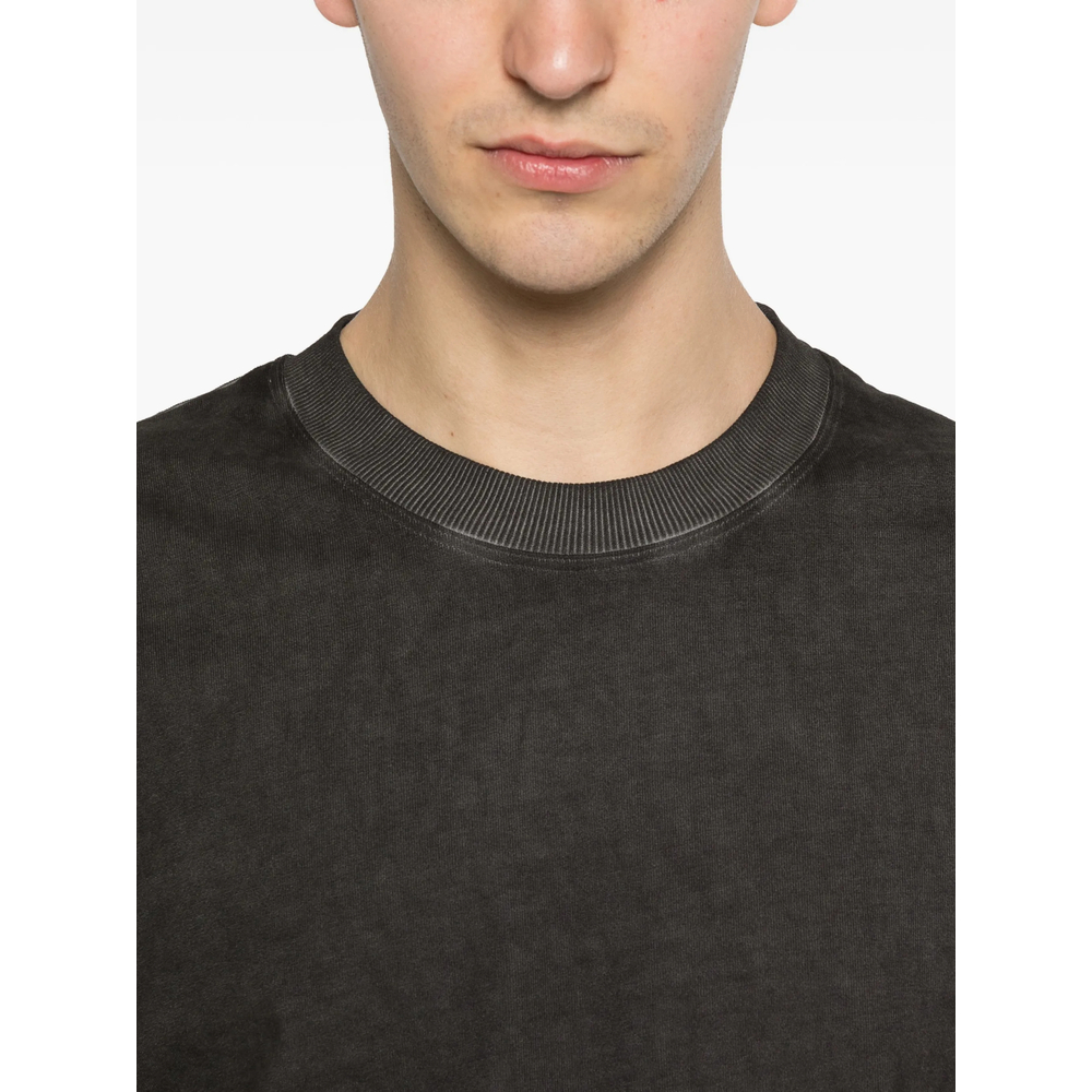 Faded-Effect Round-Neck T-Shirt