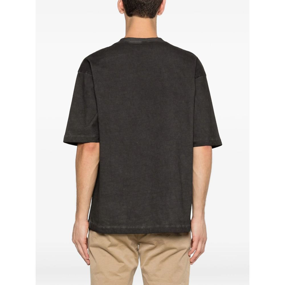 Faded-Effect Round-Neck T-Shirt