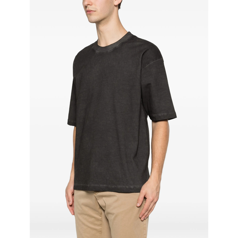 Faded-Effect Round-Neck T-Shirt