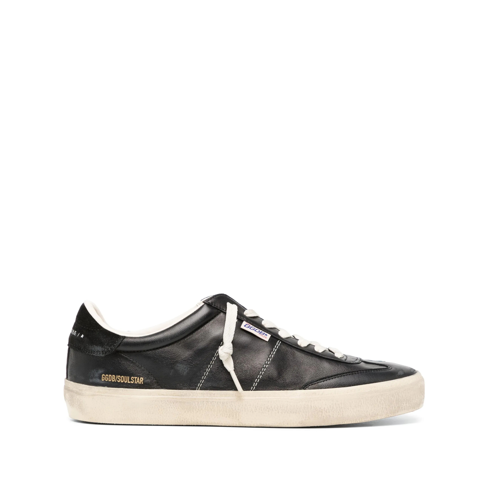 Golden Goose Soul Star Trainers In Black Bio-based Nappa
