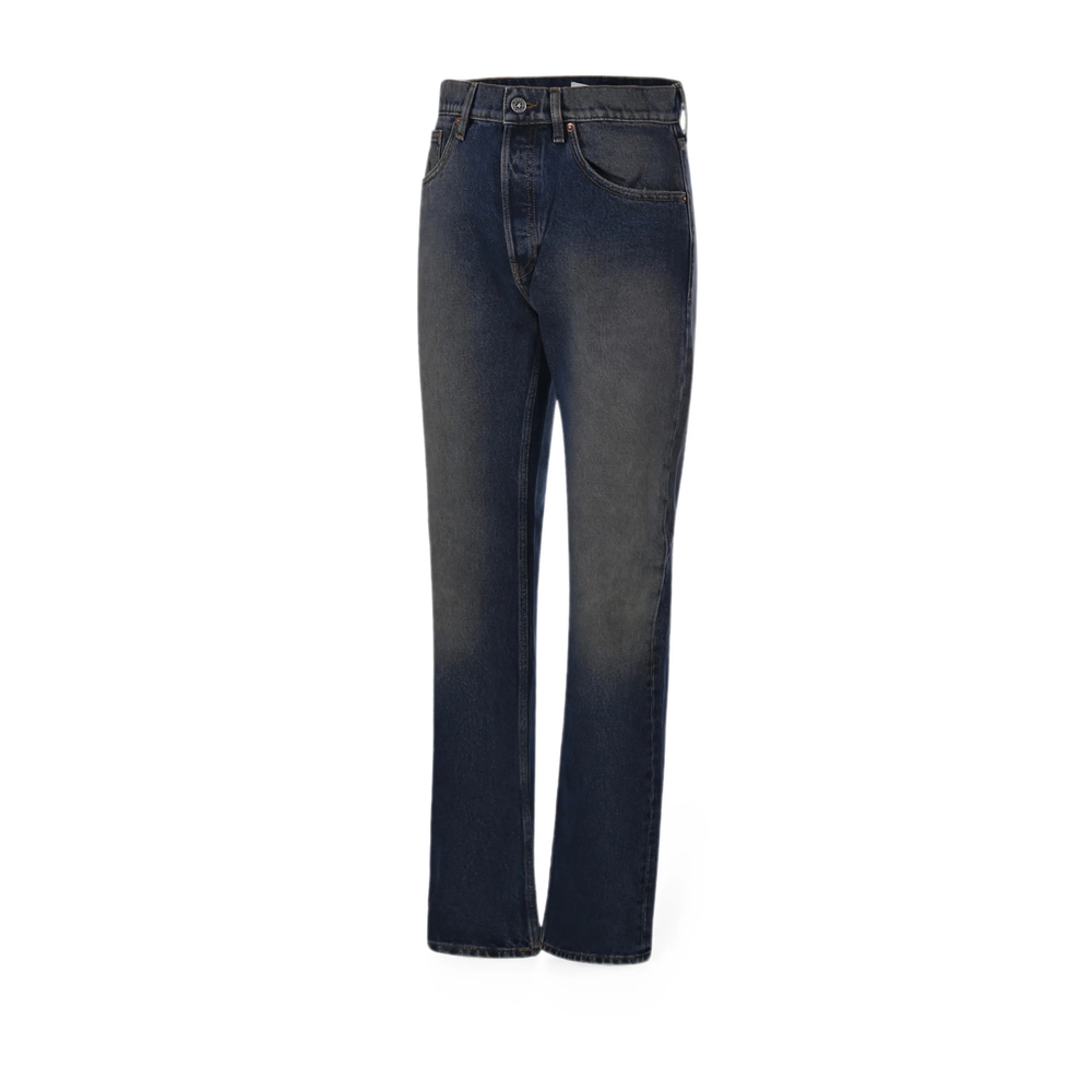 Faded Straight-Leg Jeans
