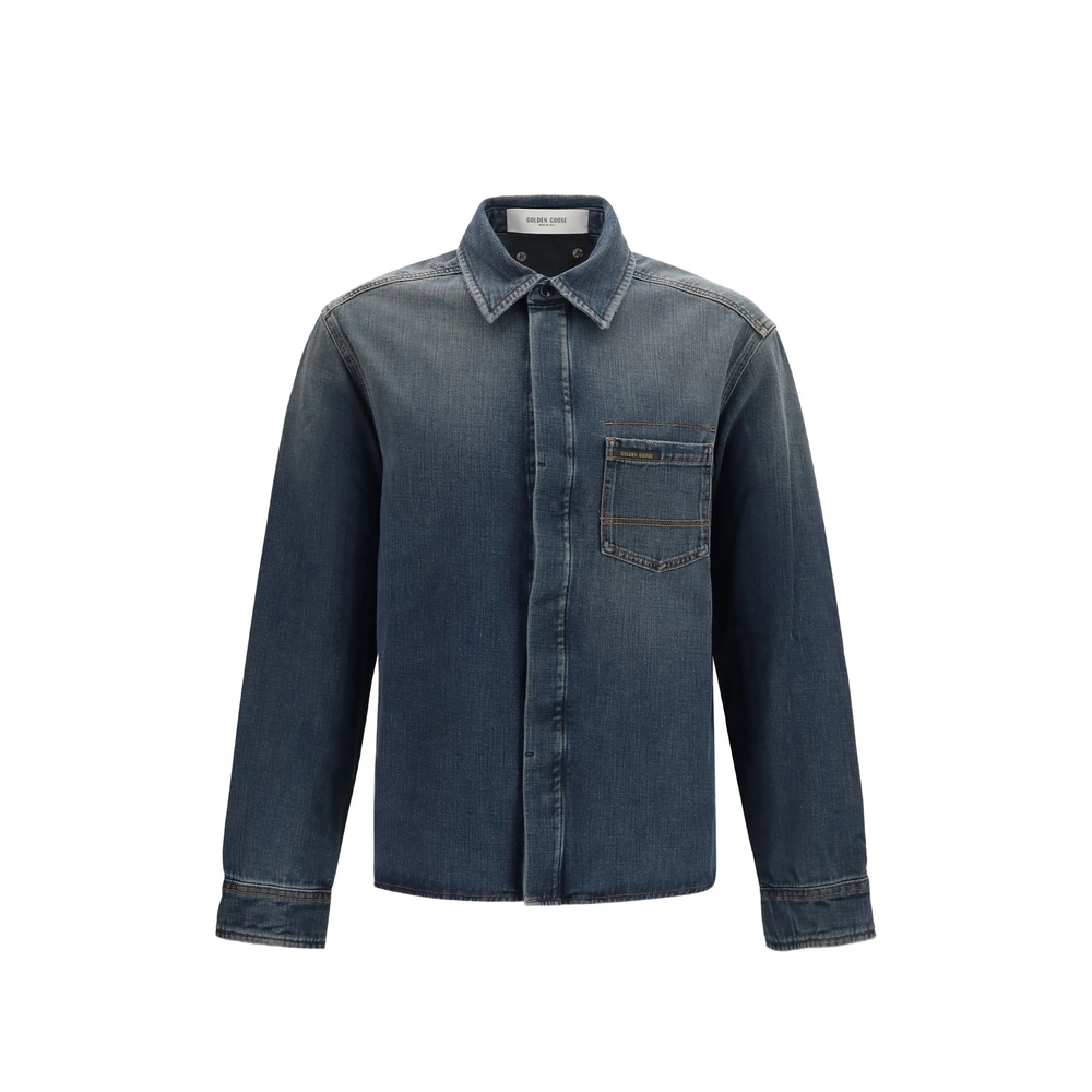 Golden Goose Patch-pocket Denim Shirt