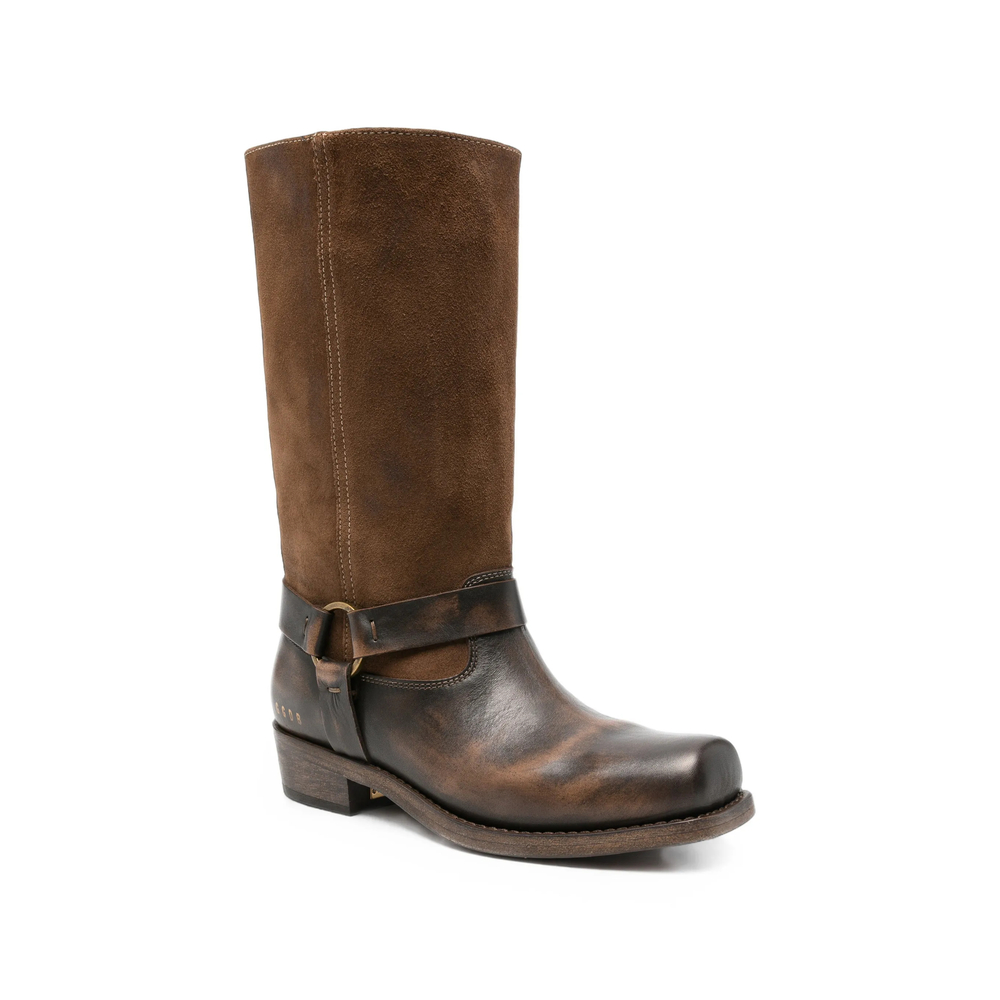 Distressed-Effect Boots