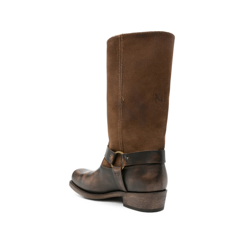 Distressed-Effect Boots