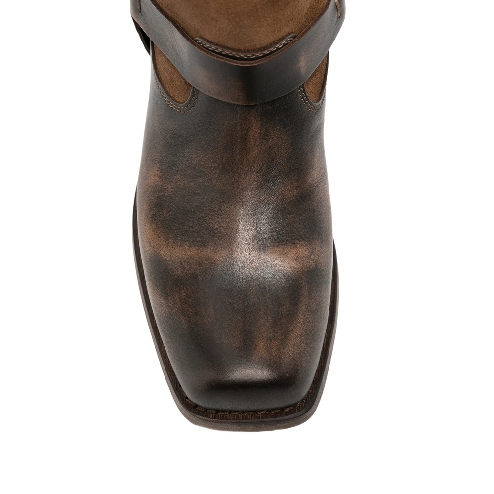 Distressed-Effect Boots