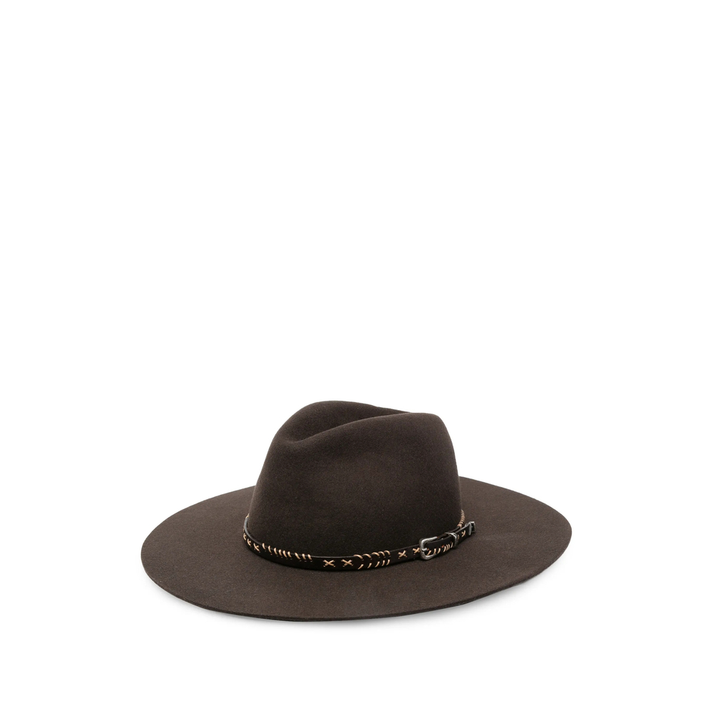 Golden Goose Buckle-detail Fedora Hat
