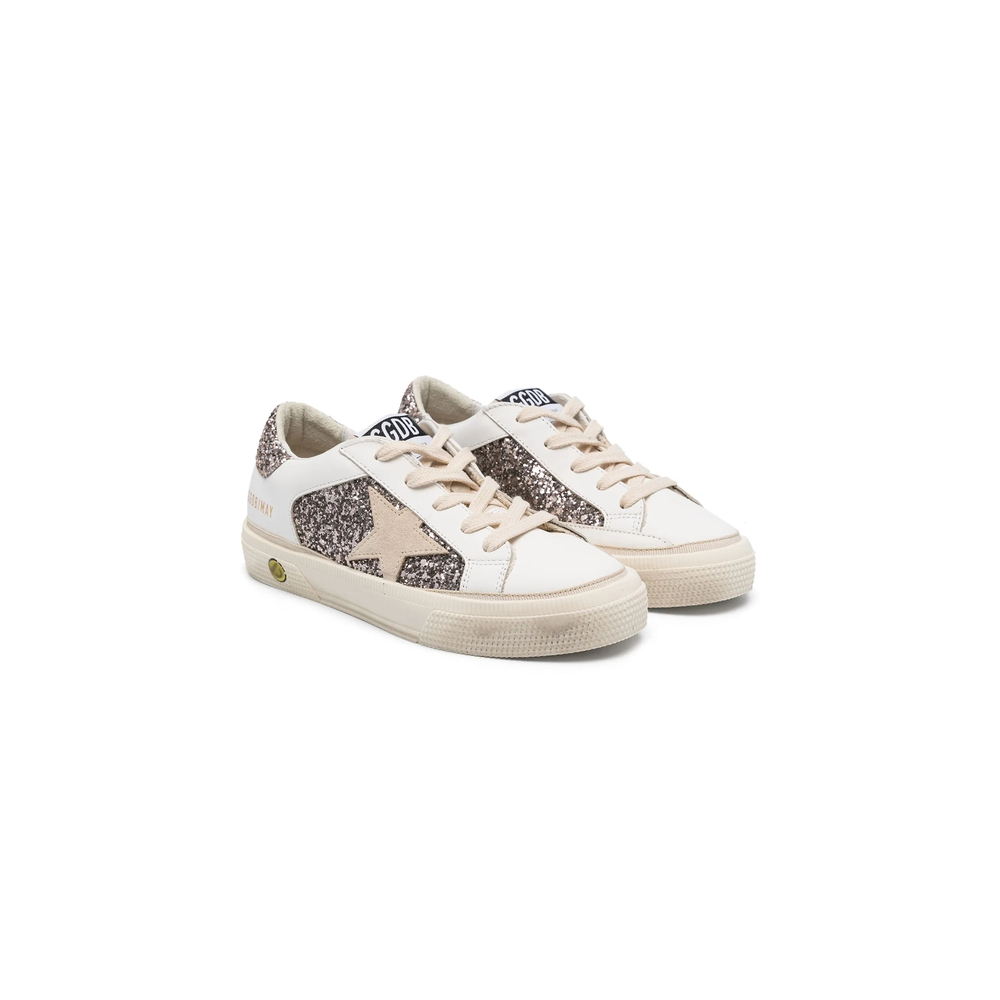 Golden Goose May Teen Glitter-detail Sneakers
