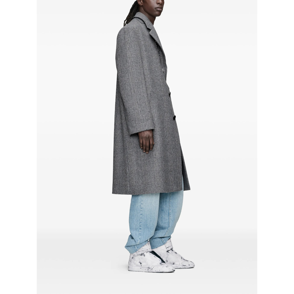 Folded Collar Wool Overcoat