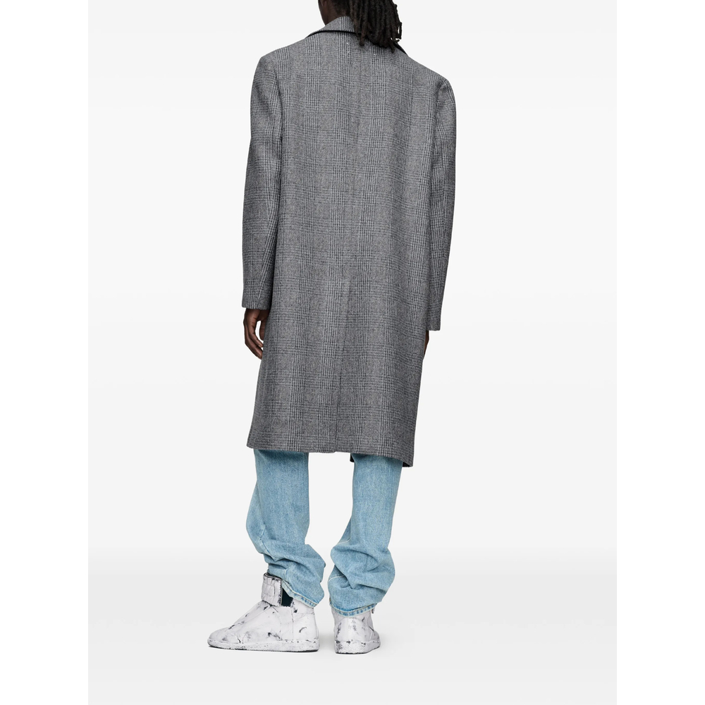 Folded Collar Wool Overcoat