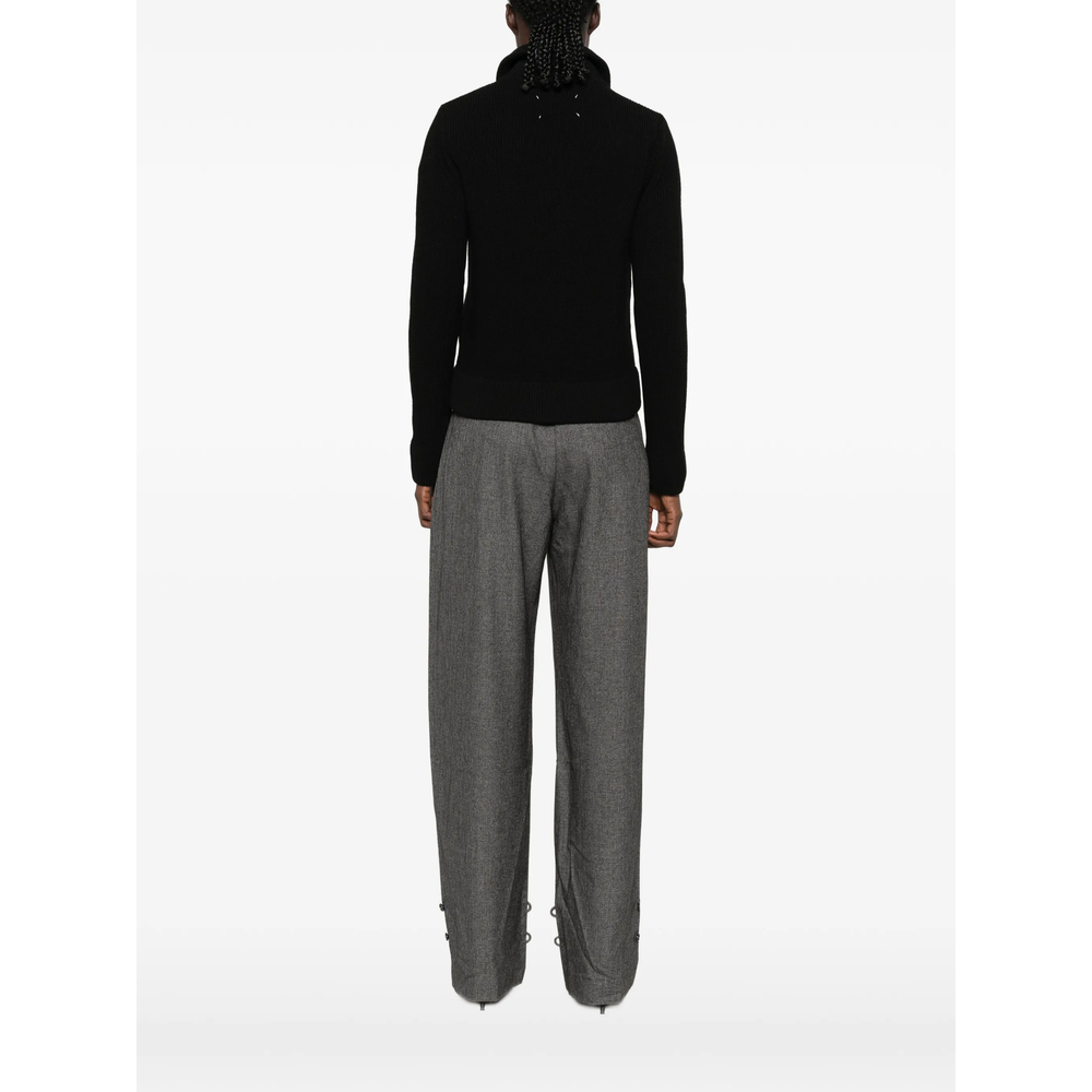 Ribbed-Knit Zip-Up Jacket