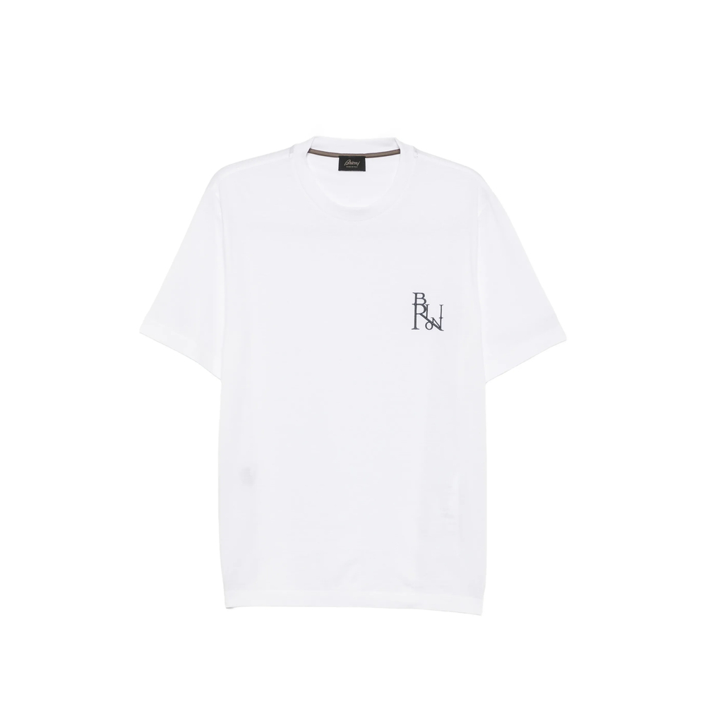 Brioni Logo-embroidered T-shirt