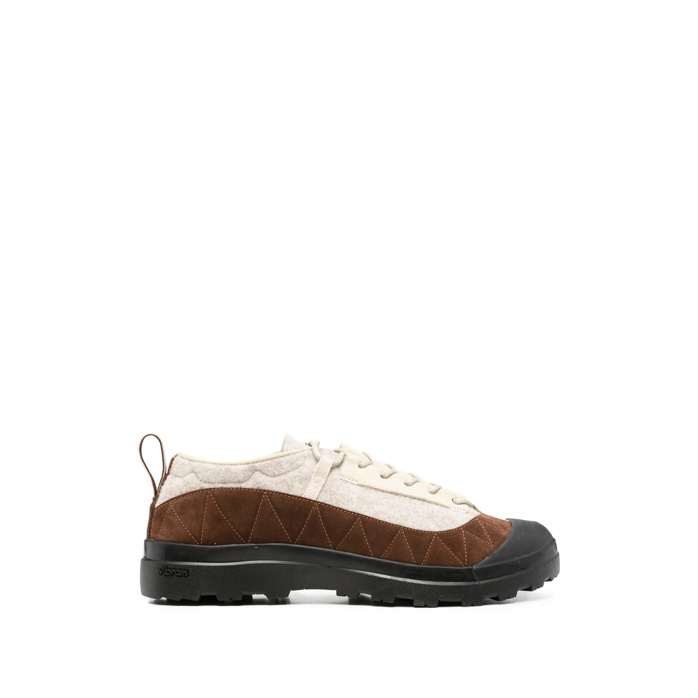 Ranra Zig-zag Stitched Panelled Sneakers