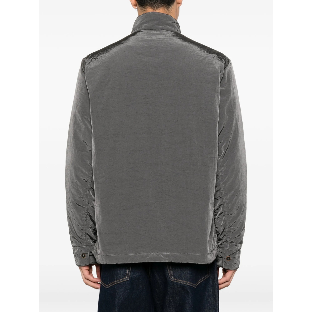 Button-Up High-Neck Jacket
