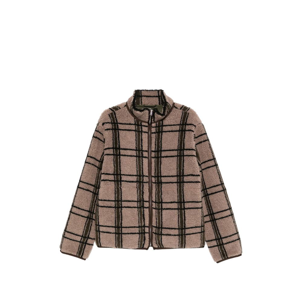 Ranra Check-pattern Fleece Jacket