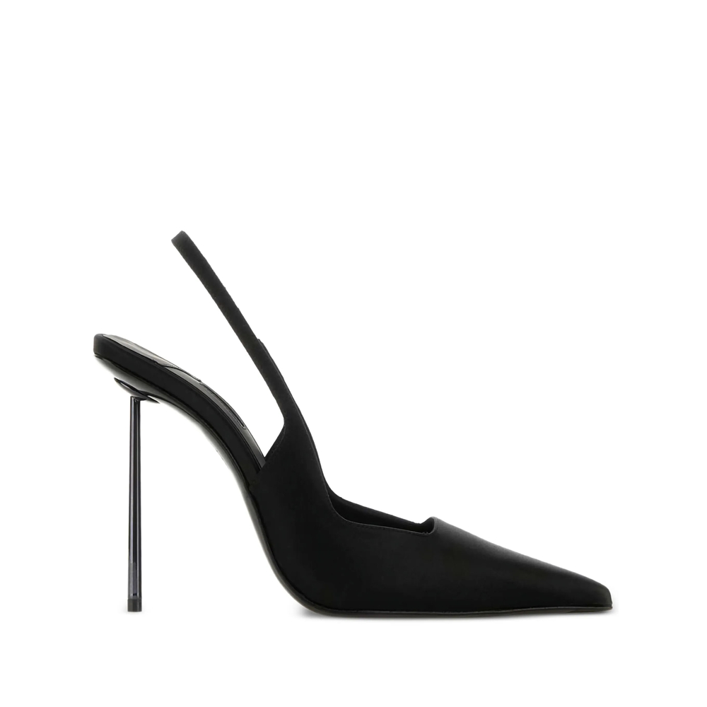 Le Silla 110mm Sling Back Satin Heeled Pumps
