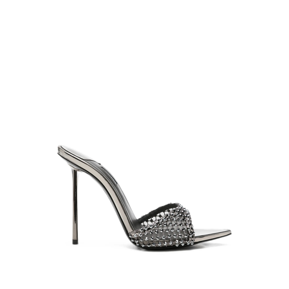 Le Silla Gilda Crystal-embellished Pointed-toe Heeled Sandals