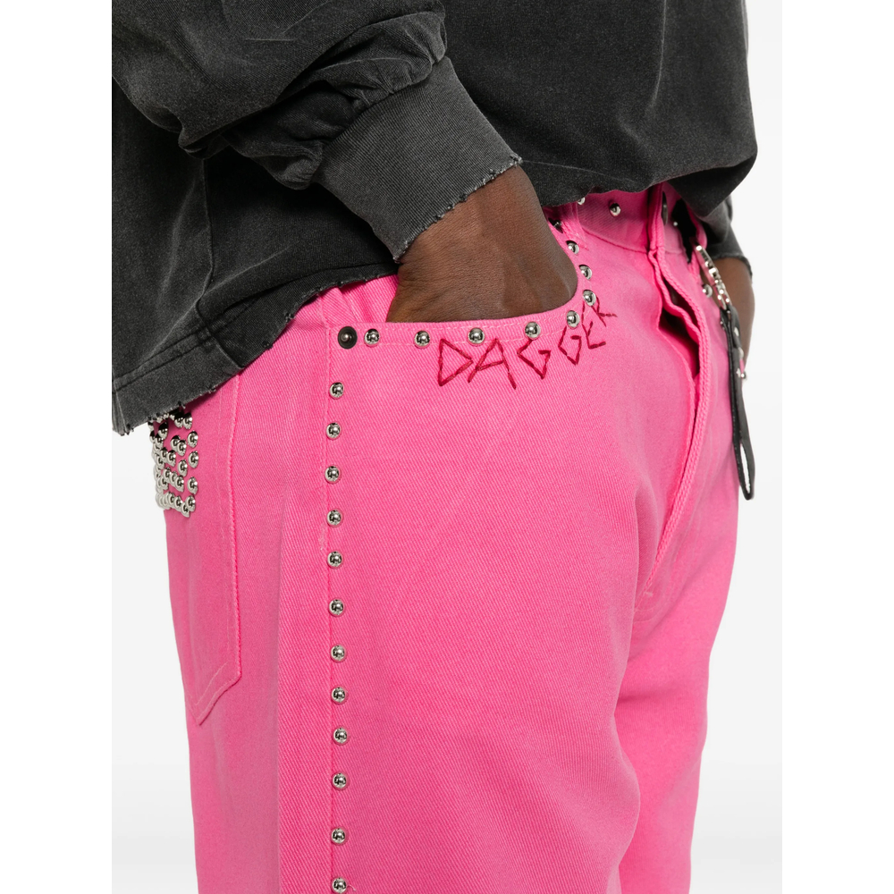 Stud-Embellished Jeans