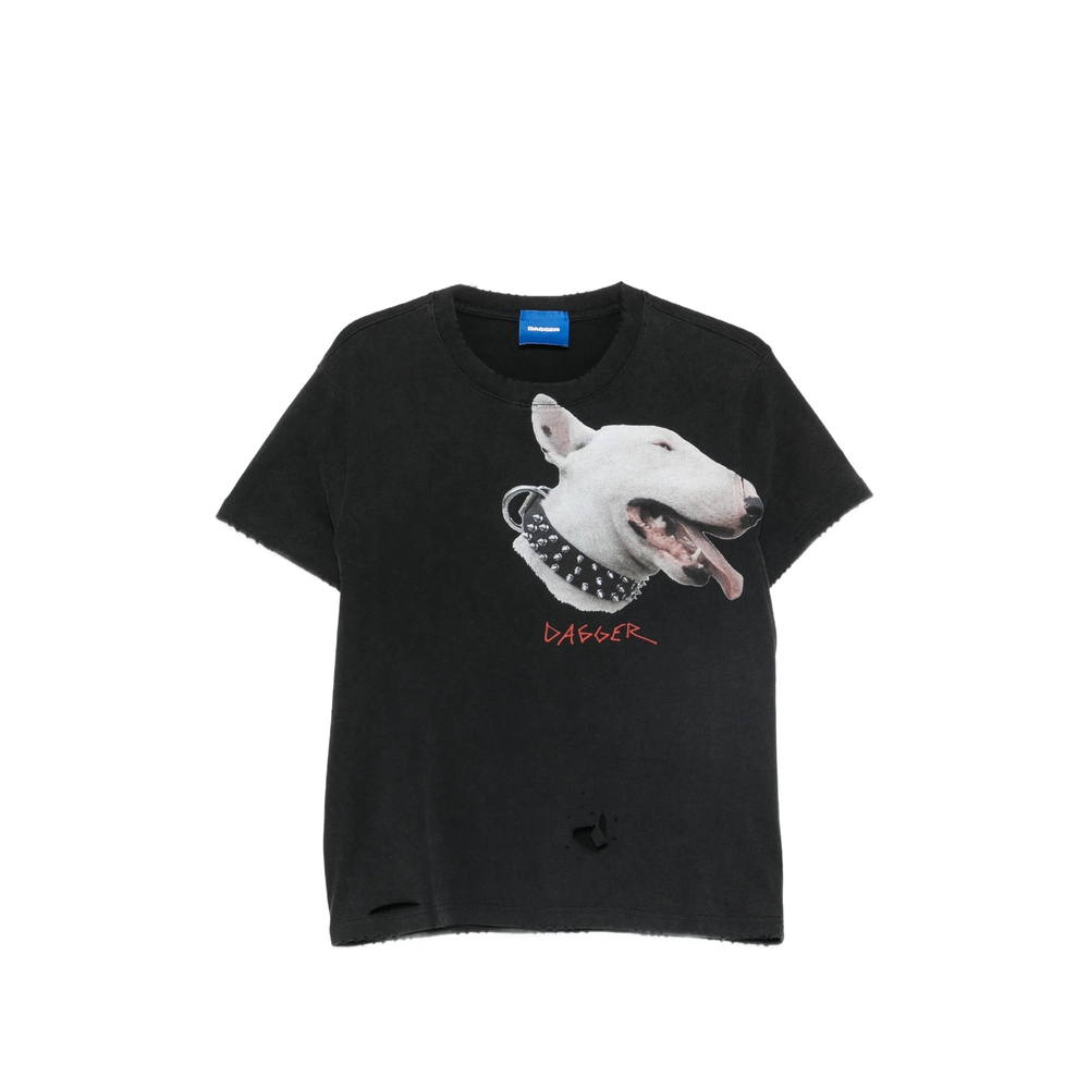 Dagger Graphic-print Distressed T-shirt