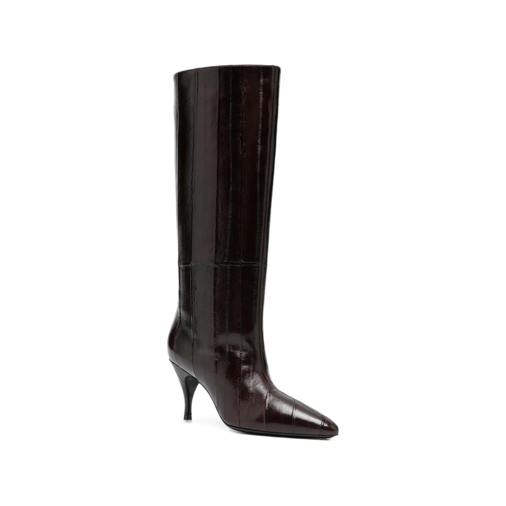 Panelled Knee-High Boots