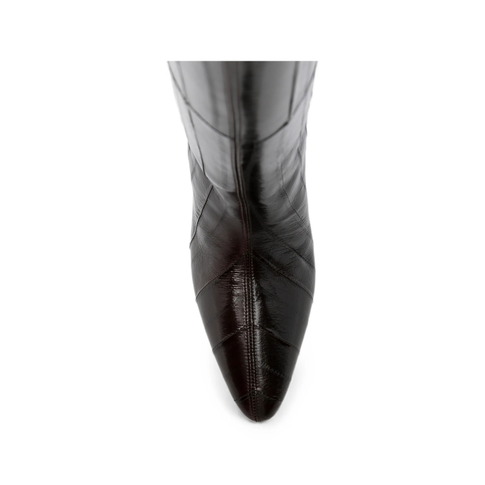 Panelled Knee-High Boots