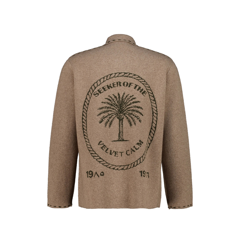 Seeker Intarsia-Knit Cashmere Cardigan
