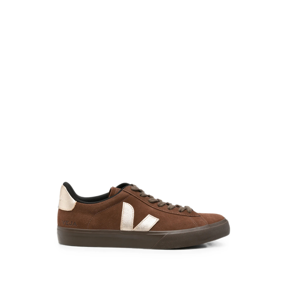 Veja Campo Suede Walnut Platine Eagle Sneakers
