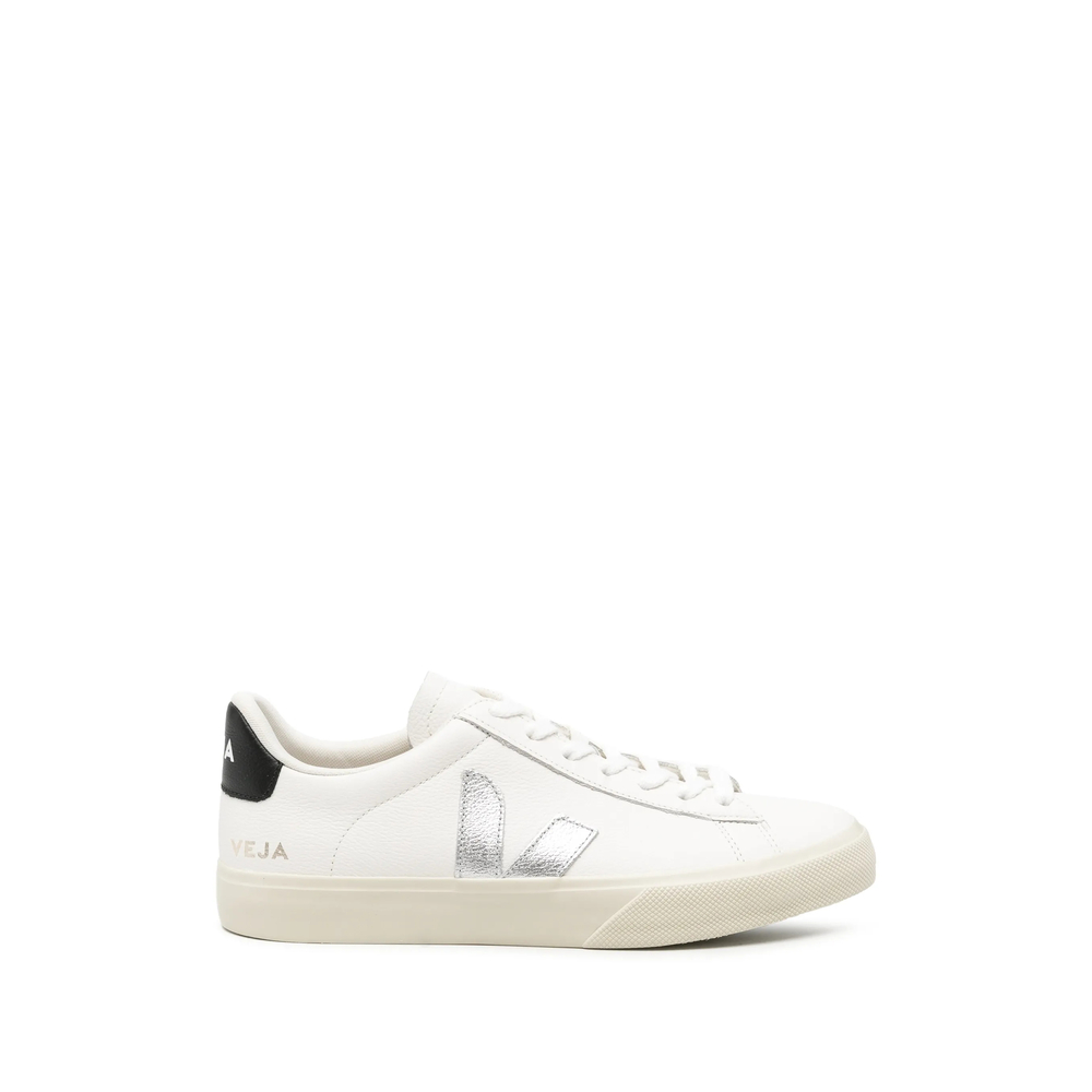 Veja Campo Leather White Silver Black Sneakers