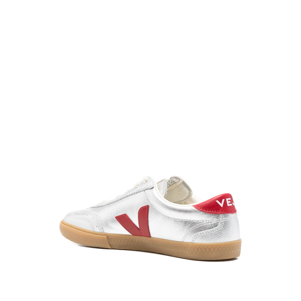 Volley Leather Silver Pepper Sneakers