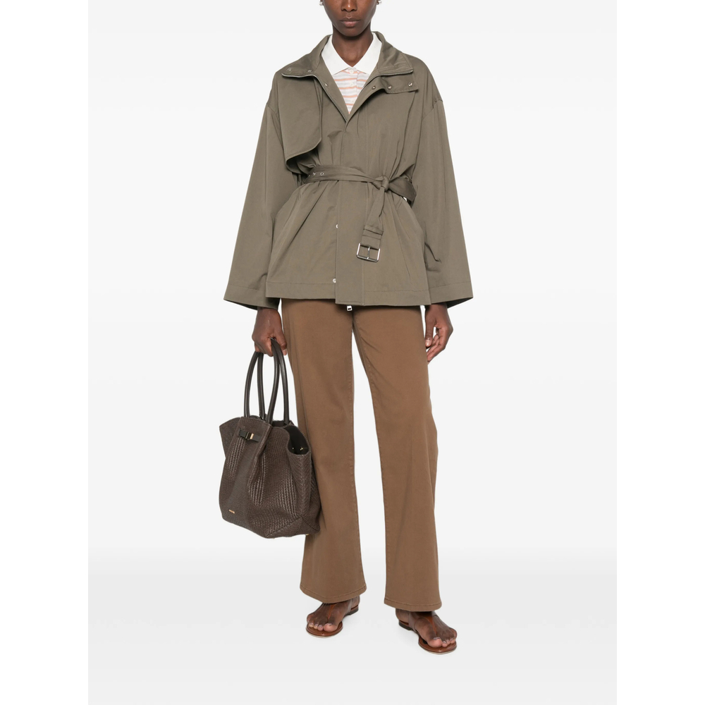 Storm-Flap Belted Jacket