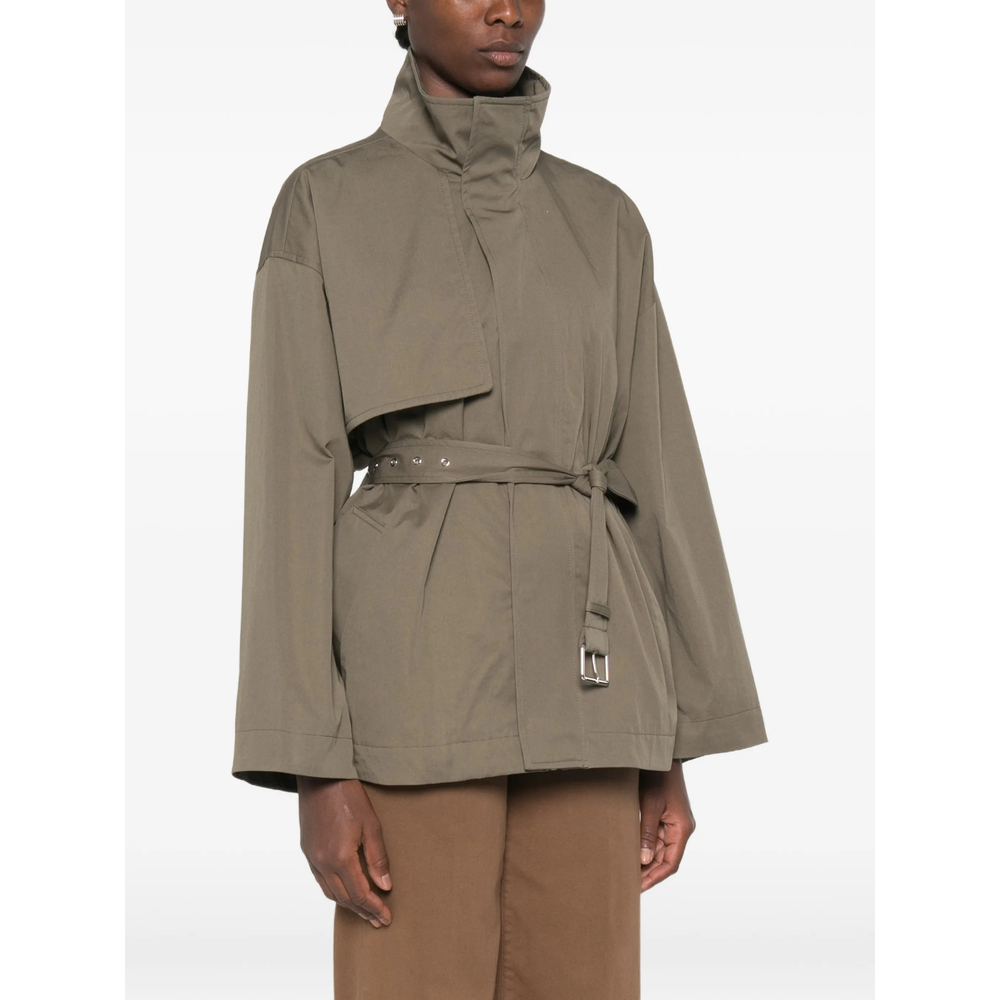 Storm-Flap Belted Jacket