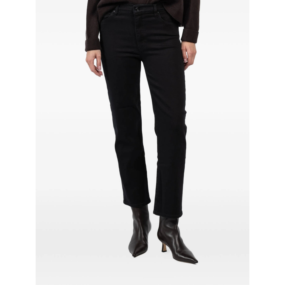 Button-Fastening Jeans
