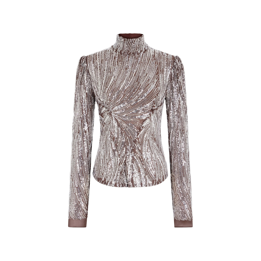 Rabanne Long-sleeve Top With Embroidery Details