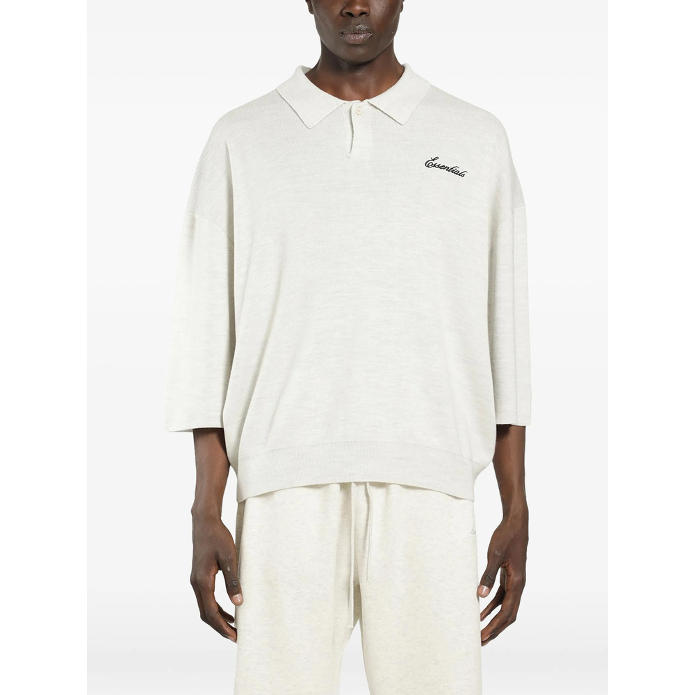 Fear Of God Essentials Essentials Logo-embroidered Polo Shirt