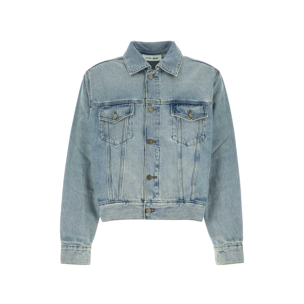 Fear Of God Essentials Essentials Logo-patch Denim Jacket