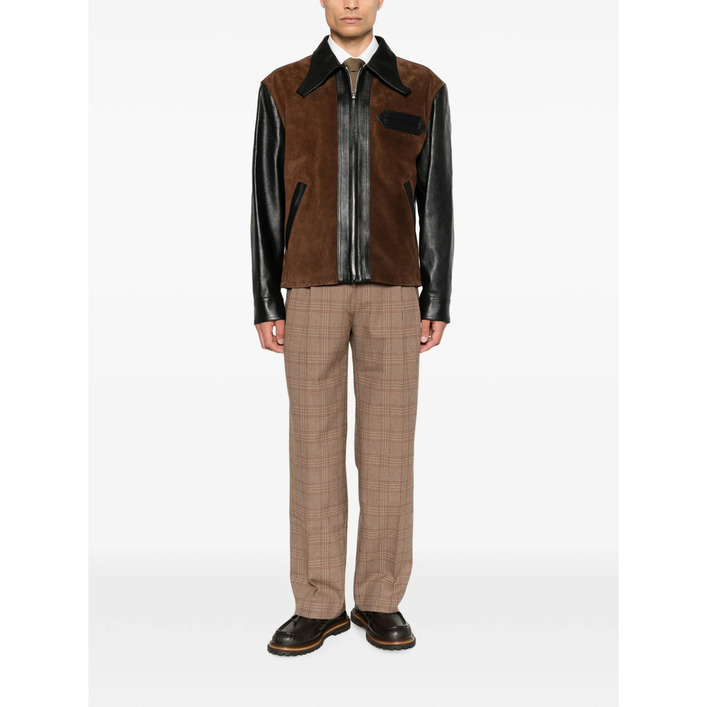 Drôle De Monsieur Check-Pattern Pleated Trousers