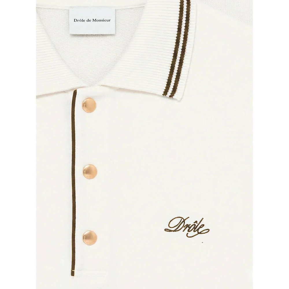 Drôle De Monsieur Drôle Logo-Embroidered Polo Shirt