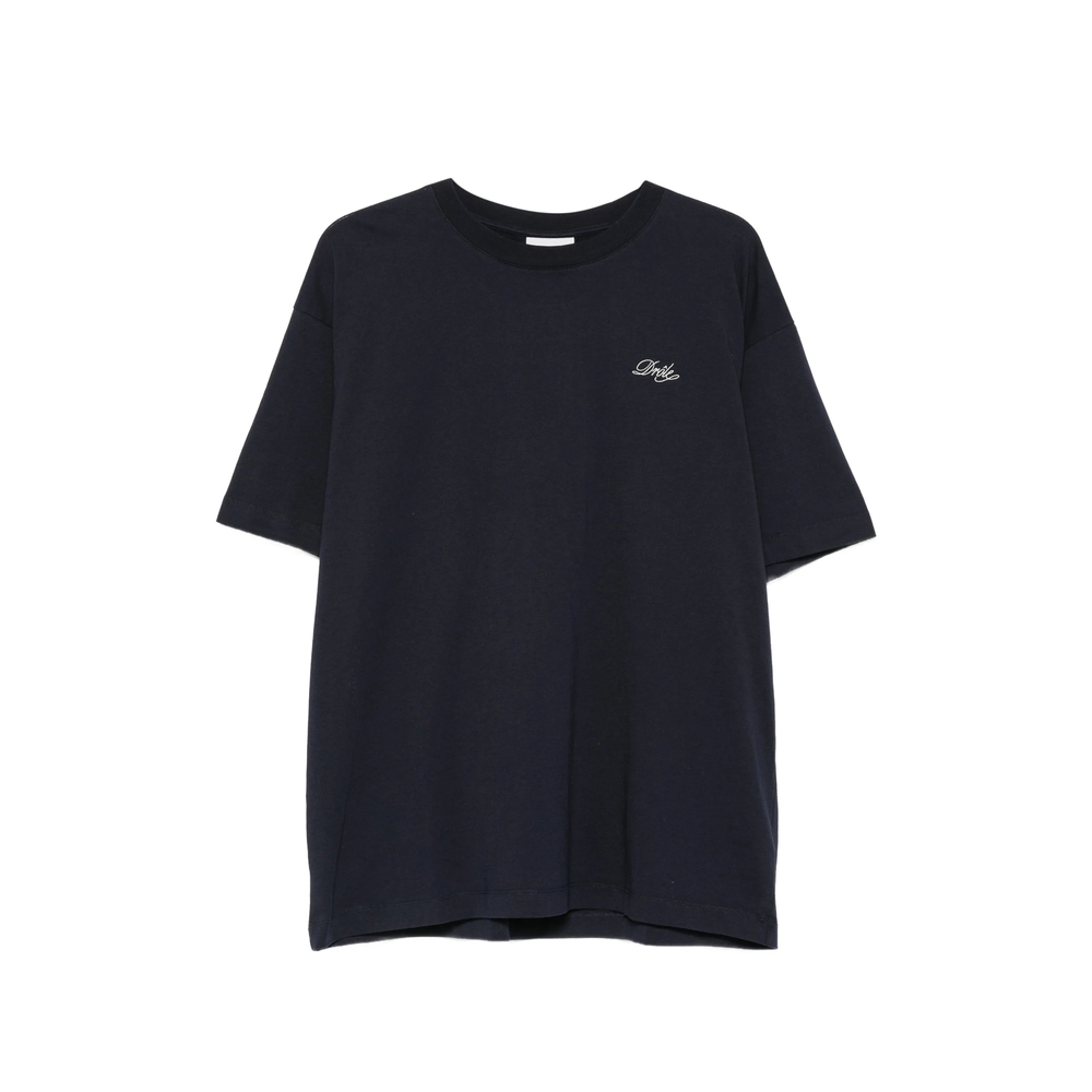 Drôle De Monsieur Logo-embroidered T-shirt