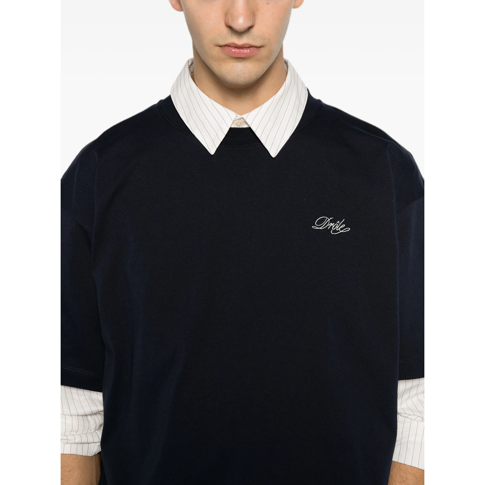 Drôle De Monsieur Bellissima Logo-Embroidered T-Shirt
