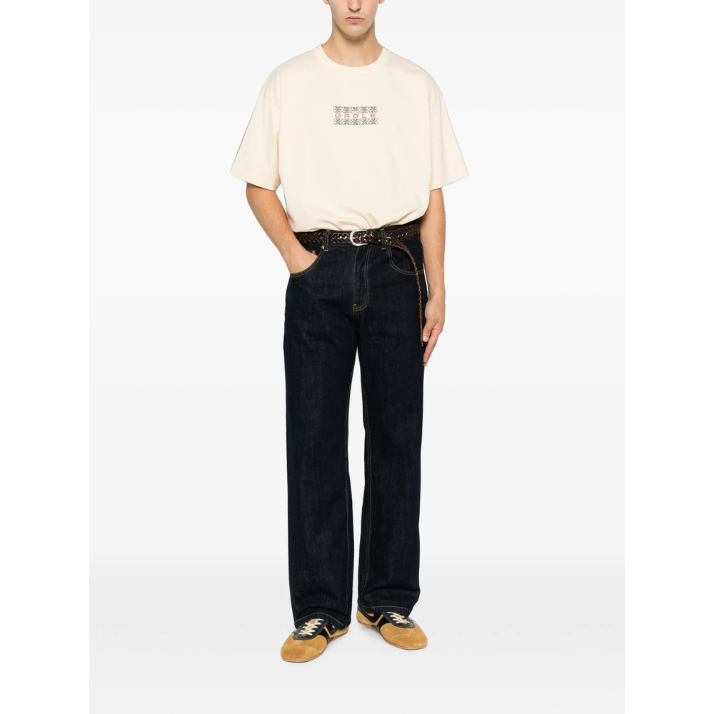 Drôle De Monsieur Embroidered-Logo T-Shirt
