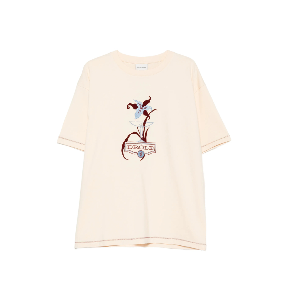 Drôle De Monsieur Embroidered-graphic T-shirt