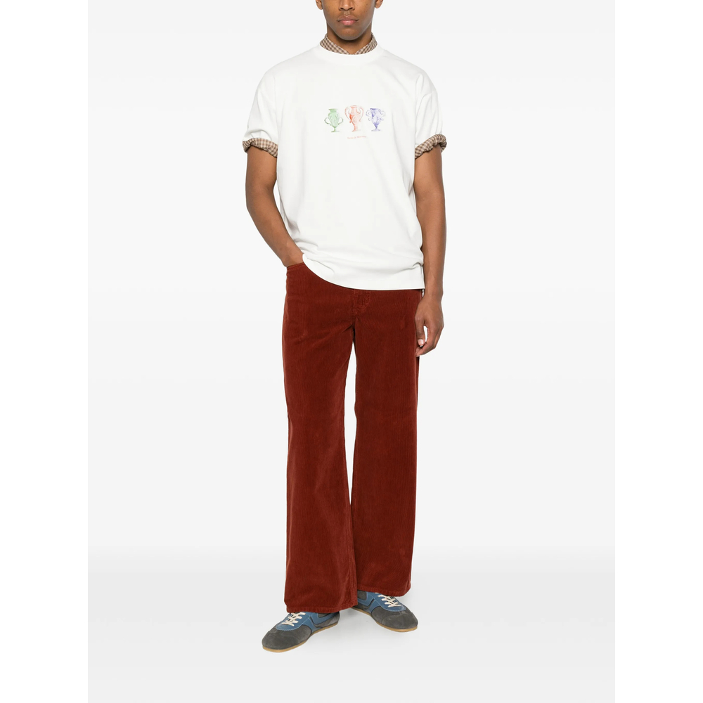 Drôle De Monsieur Graphic-Print Cotton T-Shirt